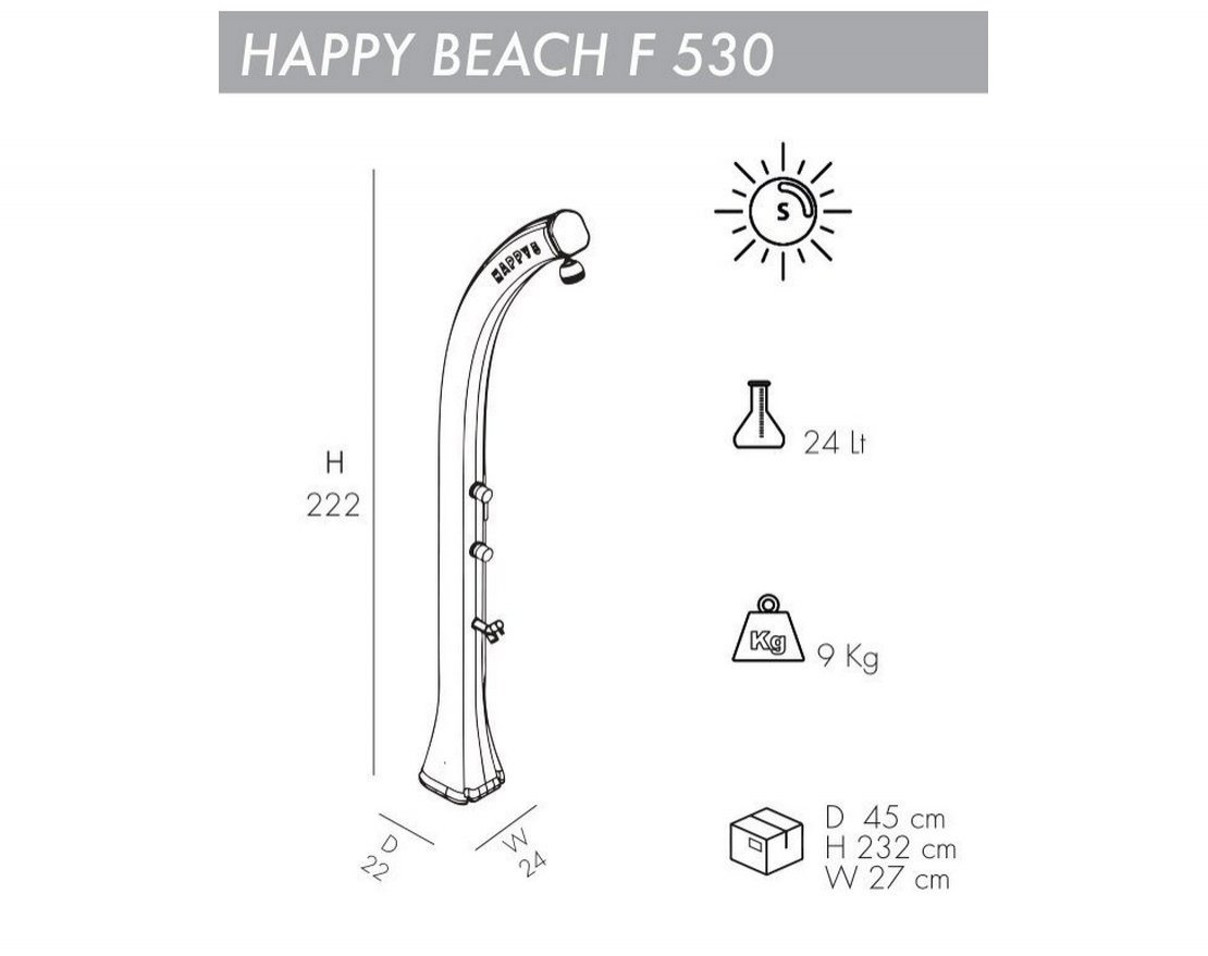 Душ солнечный Happy Beach F 530 - вид 4