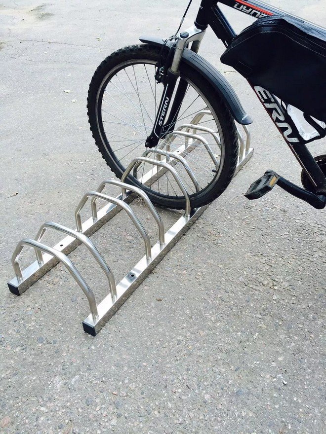 Велопарковка «Гранула» VP14A (Нержавеющая сталь) - вид 4